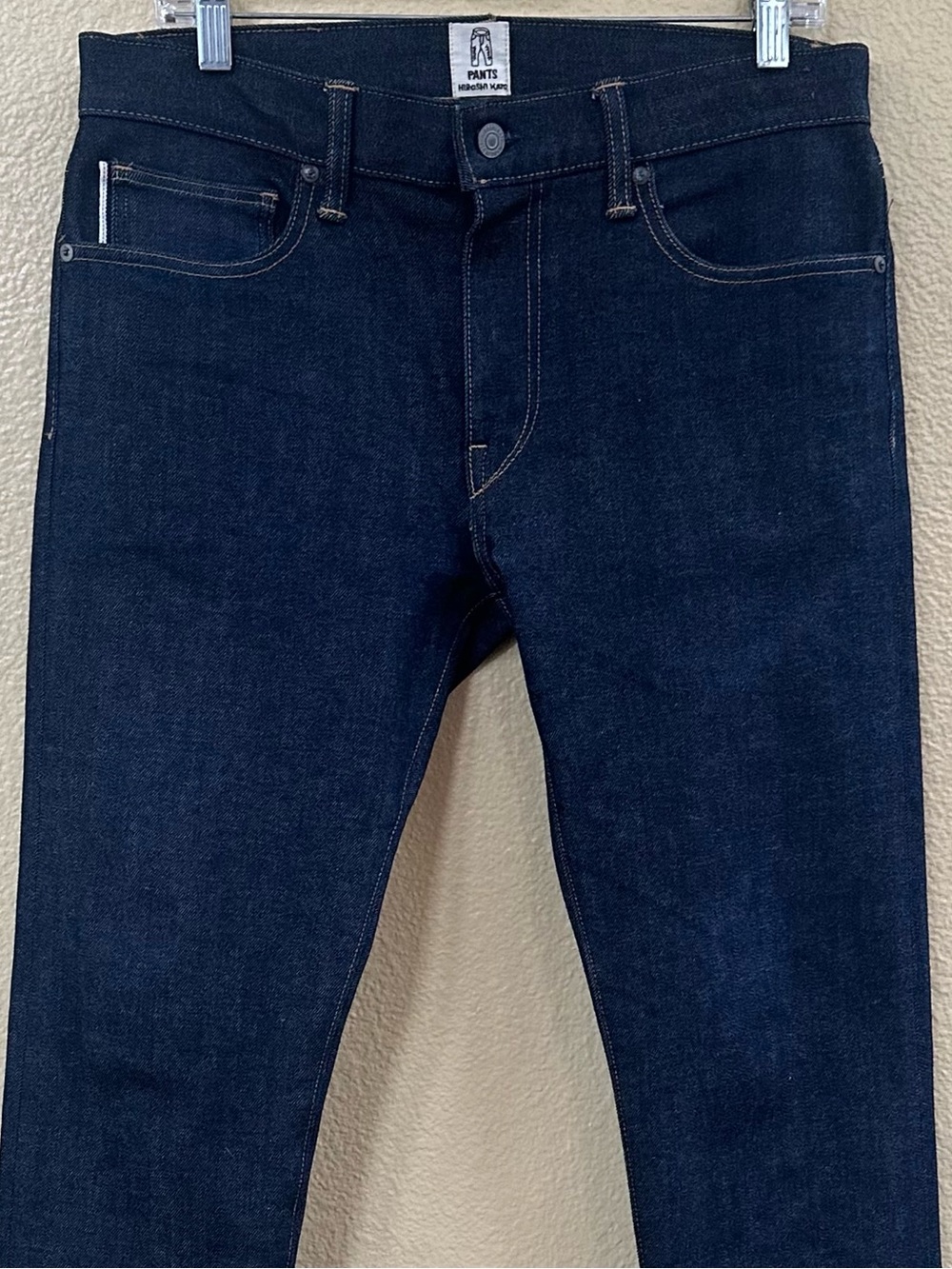 Hiroshi Kato “The Needle Skinny” Raw Selvedge Dk Blue Denim Jeans 32x28 Like New - Picture 9 of 16
